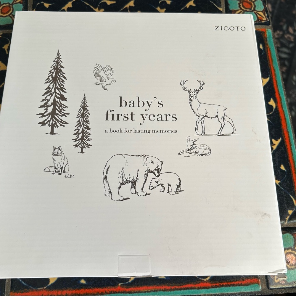 Baby's First Years Memory Book - White